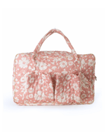 Mala GG |Florzinhas Rose Grande Matelassado + Listrado Amarelo