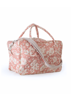 Mala GG |Florzinhas Rose Grande Matelassado + Listrado Amarelo