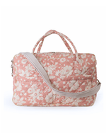 Mala GG |Florzinhas Rose Grande Matelassado + Listrado Amarelo
