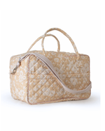Mala GG |Florzinhas Amarelo Grande Matelassado + Listrado Rose