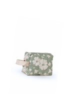 Necessaire Petit |Florzinhas Verde Menta Grande Matelassado + Listrado Rose