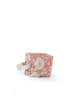 Necessaire Petit |Florzinhas Rose Grande Matelassado + Listrado Amarelo