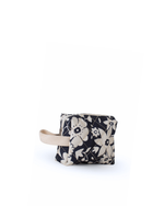 Necessaire Petit |Florzinhas Azul Marinho Grande Matelassado + Listrado Azul Claro