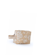 Necessaire Petit |Florzinhas Amarelo Grande Matelassado + Listrado Rose