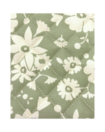 Bolsa De Carrinho |Florzinhas Verde Menta Grande Matelassado