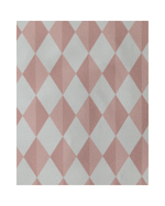 BAZAR - Necessaire Remédios | Losango 2 Cores Rose E Rose Claro + Florzinhas Rose