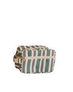 Necessaire Estojo Retangular | Listrado Joaquim 3 Listras Azul Marinho E Verde Orvalho + Listrado Joaquim Verde Orvalho