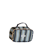 Necessaire Remédios | Listrado Joaquim Azul Claro, Azul Marinho E Verde + Listrado Joaquim Cheio Azul Marinho