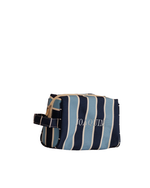 Necessaire Pequena | Listrado Joaquim Azul Claro E Azul Marinho + Listrado Joaquim Cheio Azul Marinho