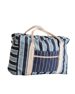 Bolsa Trip | Listrado Joaquim Azul Claro E Azul Marinho + Listrado Joaquim Cheio Azul Marinho