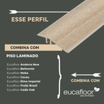 Perfil Redutor Eucafloor Padrão 06 de 90cm para Piso Laminado