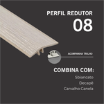 Perfil Redutor Eucafloor Padrão 08 de 90cm para Piso Laminado