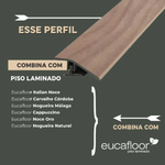 Perfil Redutor Eucafloor Padrão 10 de 1,80 cm com trilho para Piso Laminado