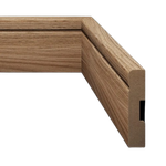 Rodapé Estilo 7cm Amadeirado Eucafloor Padrão 10 Barra com 2,40ML de MDF