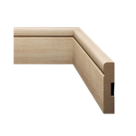 Rodapé Estilo 7cm Amadeirado Eucafloor Padrão 17 Barra com 2,40ML de MDF