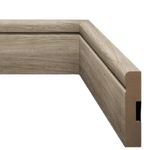 Rodapé Estilo 7cm Amadeirado Eucafloor Padrão 18 Barra com 2,40ML de MDF