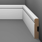Rodapé Estilo Branco 7cm Barra MAX 2,40 m MDF Estilo Eucafloor