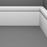 Rodapé Estilo Branco 7cm Barra MAX 2,40 m MDF Estilo Eucafloor