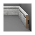 Rodapé Estilo 7cm Amadeirado Eucafloor Padrão 21 Barra com 2,40ML de MDF