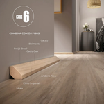 Cordão Estilo Eucafloor Mdf Cor 6 Barra Com 1 Metros