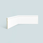 Rodapé Poliestireno 10 cm Branco Slim com Friso – Barra 2,40 m