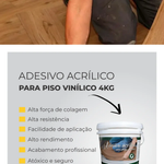 Cola para Piso Vinílico 4kg Rendimento 18 m² HD FLEX