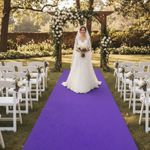 Passadeira Violeta 10x1 Carpete Forração para Casamento