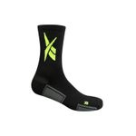 Meia Reebok Perfomance Cano Alto Feminina 35/38 Preto+Verde