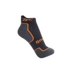 Meia Reebok Perfomance Invisível Feminina 35/38 Preto+Laranja
