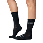 Meia Brooks Cano Alto Run-In Crew Unissex Preta (3 pares)