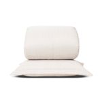 JG. EDREDOM VICHY QUEEN 03 PCS 300 FIOS POL. - BEGE