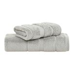 Jogo de Toalhas 05 Peças Buddemeyer Vision Dual Air Cotton Gigante Cinza Stone
