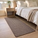 Tapete Ocean Passadeira Cozinha Cama Corredor 46x120 Marrom e Preto