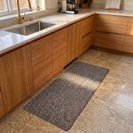 Tapete Ocean Passadeira Cozinha Cama Corredor 46x120 Marrom e Preto