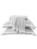 Jogo de Cama Breeze 300 Fios Fibra de Bambu King Cinza