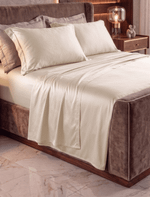Jogo de Cama Essenza 300 Fios Fibra de Bambu Queen Bege