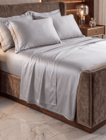 Jogo de Cama Essenza 300 Fios Fibra de Bambu King Prata