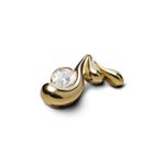 Brinco Água Banho Ouro | Água Earring - Gold Plating