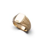 Anel Pinky Layer Square - Banho Ouro 18K | Pinky Layer Square Ring - 18k Gold Plating
