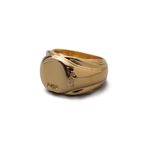 Anel Pinky Layer Round - Banho Ouro 18k | Pinky Layer Round Ring - 18k Gold Plating