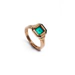 Anel Framed Green - Esmeralda 0.9ct | Framed Green Ring - 0.9ct Emerald