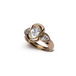Anel Frame Geométrico - Banho Ouro 18k | Geometric Frame Ring - 18K Gold Plating