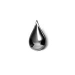 Brinco Gota - Banho Platina | Gota Earring - Platinum Plating