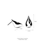 Brinco Gota - Banho Platina | Gota Earring - Platinum Plating