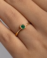 Anel Framed  | Framed Ring - Emerald 