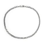 Colar Côncavo - Banho Ródio Branco | Concavo Necklace - White Rodium Plating