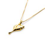 Pendente Falling Hearts - Banho Ouro 18k | Falling Hearts Pendant - 18k Gold Plating