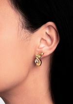 Brinco Água Banho Ouro | Água Earring - Gold Plating
