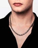 Colar Côncavo - Banho Ródio Branco | Concavo Necklace - White Rodium Plating