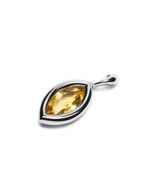 Pendente Framed Navette Citrino | Framed Navette Citrine Pendant
